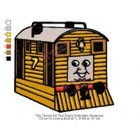 Toby Thomas the Tank Engine Embroidery Design
